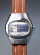 VINTAGE SCHEIBENUHR ARIOS / UHR MIT DIGITALER ANZEIGE / wristwatch, Automatik - Uhr , wohl 1970er