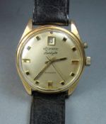 VINTAGE ARMBANDUHR: VITOMATIC EVERLIGHT / wristwatch, Automatik- Uhr, Schweiz. Rundes vergoldetes
