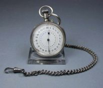 SILBER- TASCHENUHR / pocket watch, Schweiz. Open Face - Taschenuhr, Handaufzug (Krone und