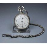 SILBER- TASCHENUHR / pocket watch, Schweiz. Open Face - Taschenuhr, Handaufzug (Krone und