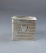 KLEINE PILLENDOSE / SCHATULLE / silver pill box, 20, Jh., 833 Silber (20 g), Niederlande. Gepunzt