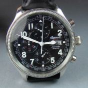 ARMBANDUHR: INGERSOLL - LITTLE HORN / wristwatch, Automatik- Uhr, USA. Rundes Edelstahlgehäuse mit