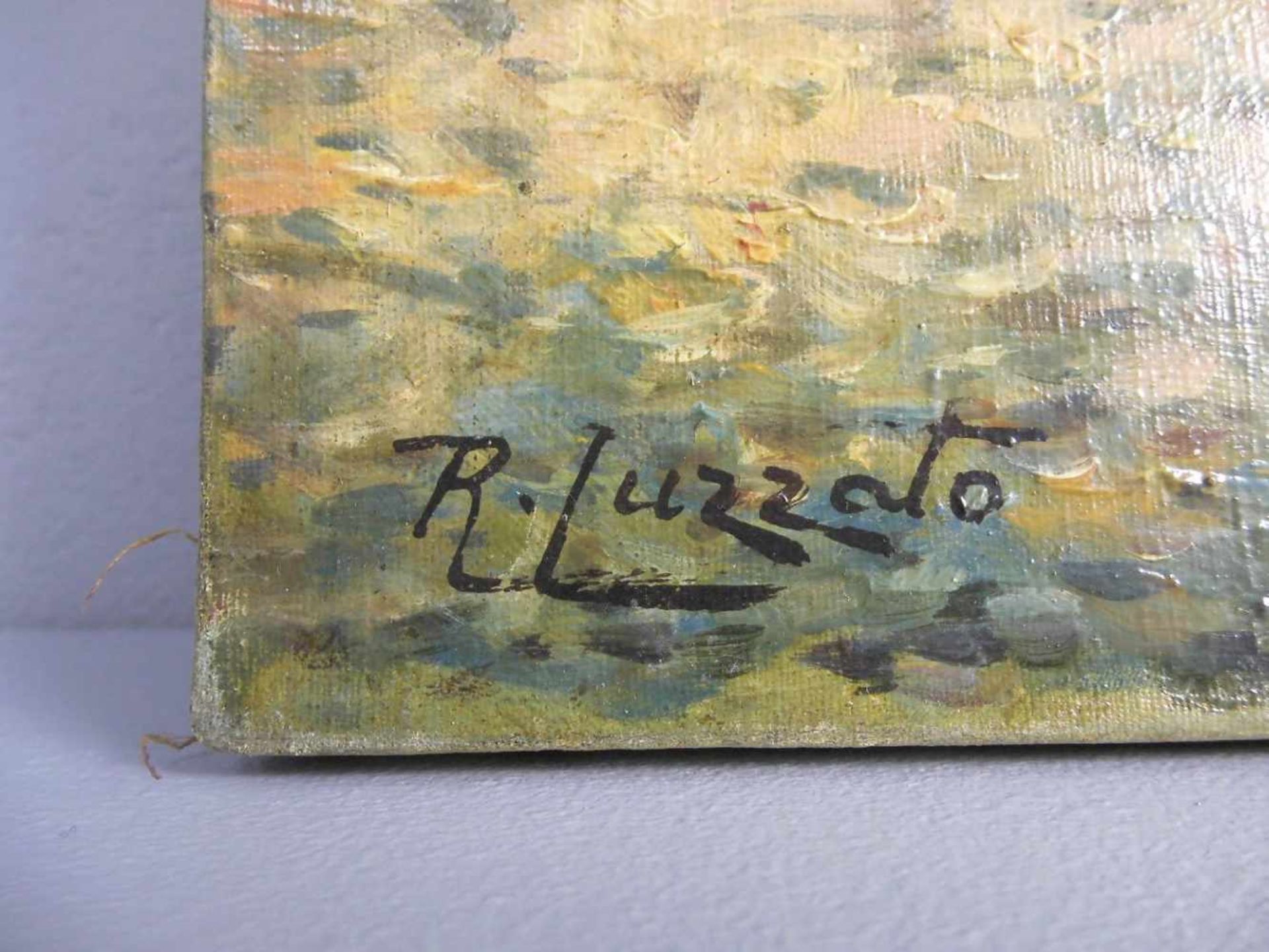 LUZZATO, R. (italienischer Maler des 19./20. Jh.), Gemälde / painting: "Venedigvedute mit Blick - Bild 2 aus 3