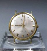 VINTAGE GOLD-ARMBANDUHR: BWC SWISS / wristwatch, Manufaktur BWC Swiss / Schweiz, Mitte 20. Jh.;