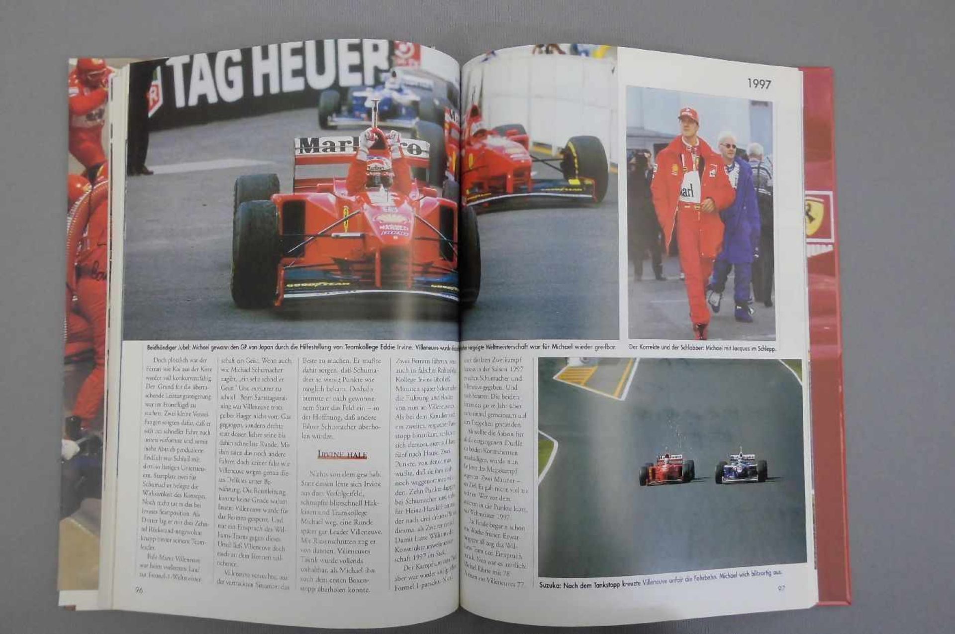 AUTOGRAFEN MICHAEL SCHUMACHER UND FERRARI - MECHANIKER - TEAM. Autogrammkarte Michael Schumacher, - Bild 2 aus 3