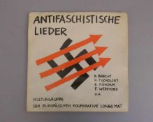 SCHALLPLATTE / DOPPEL - LP, "Antifaschistische Lieder" von Brecht, Tucholsky, Mühsam, Wedekind, u.