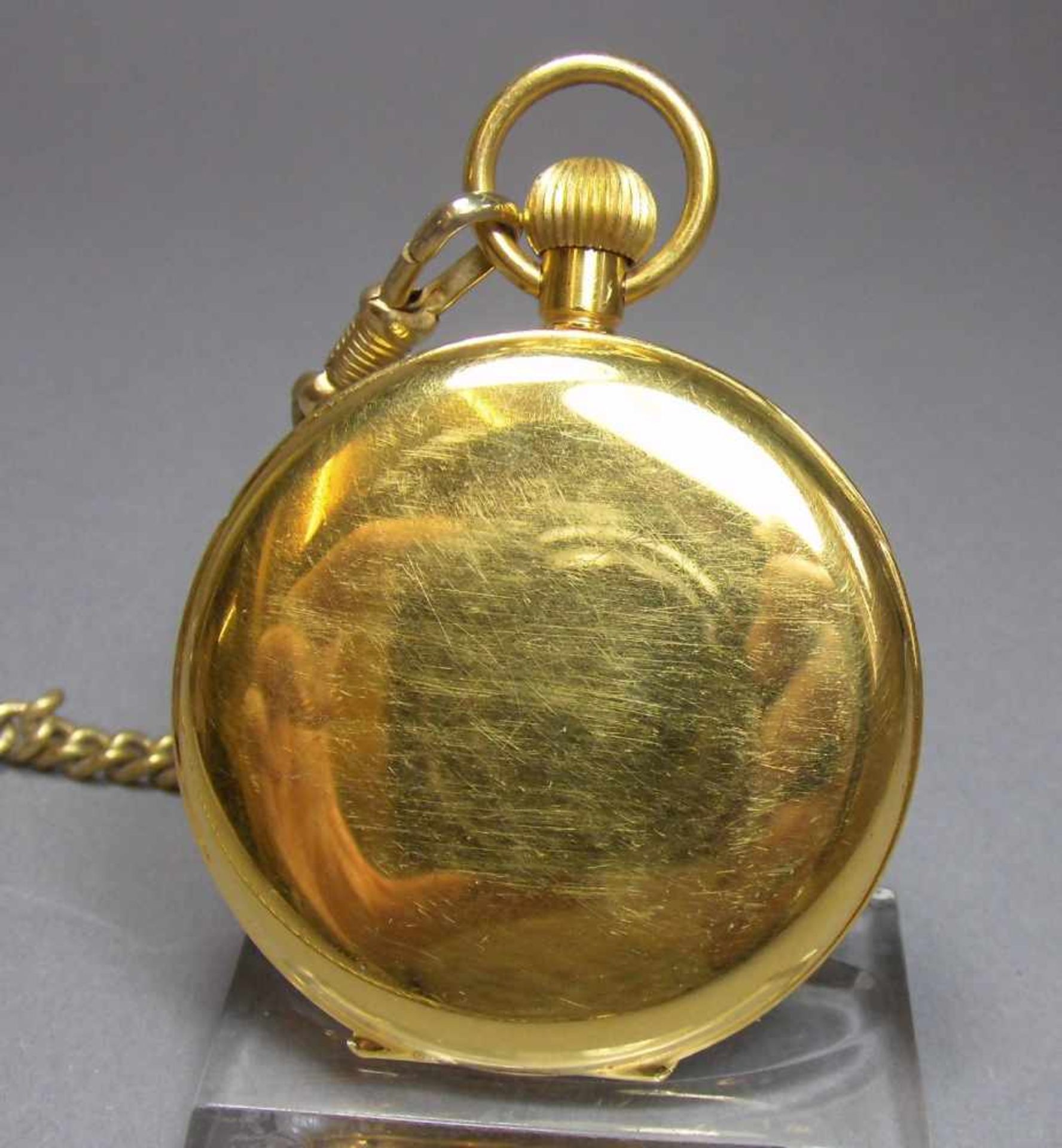 AERO NEUCHATEL TASCHENUHR / pocket watch, 2. H. 20. Jh., Schweiz, Handaufzug (Krone). Open Face - - Image 4 of 4