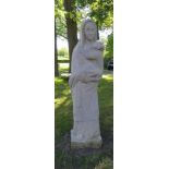 KRAUTWALD, JOSEPH (Borkenstadt / Oberschlesien 1914-2003 Rheine), Skulptur: "Madonna mit Kind /