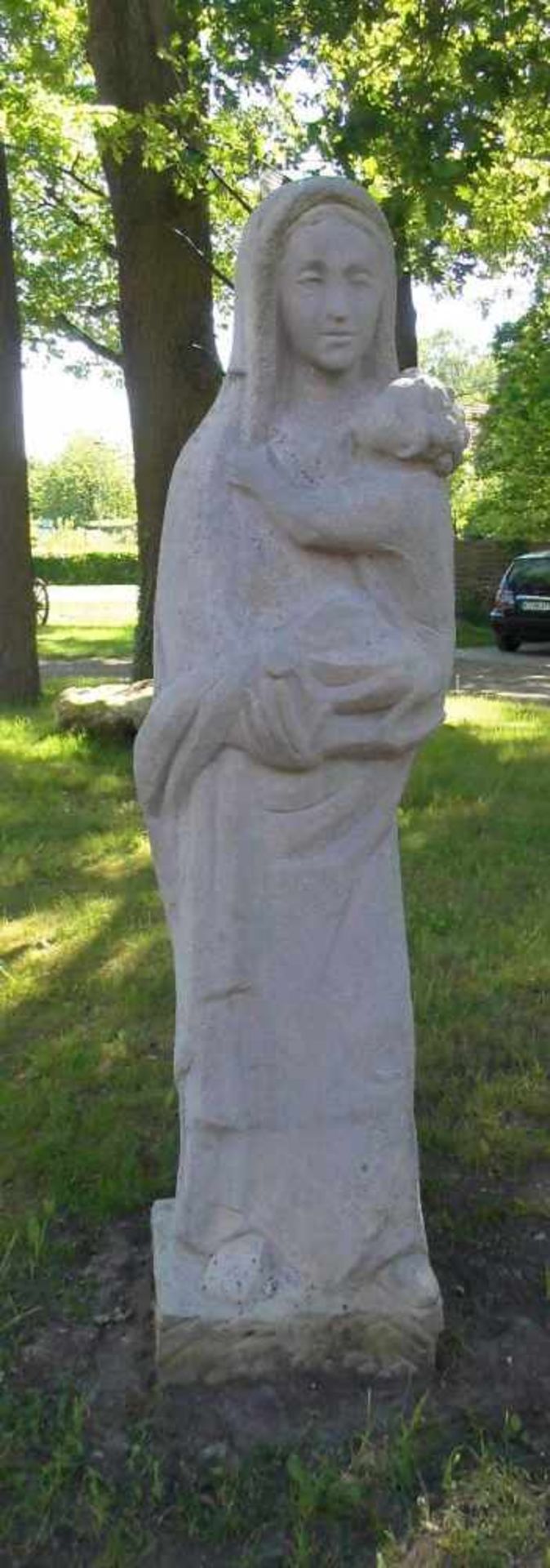 KRAUTWALD, JOSEPH (Borkenstadt / Oberschlesien 1914-2003 Rheine), Skulptur: "Madonna mit Kind /