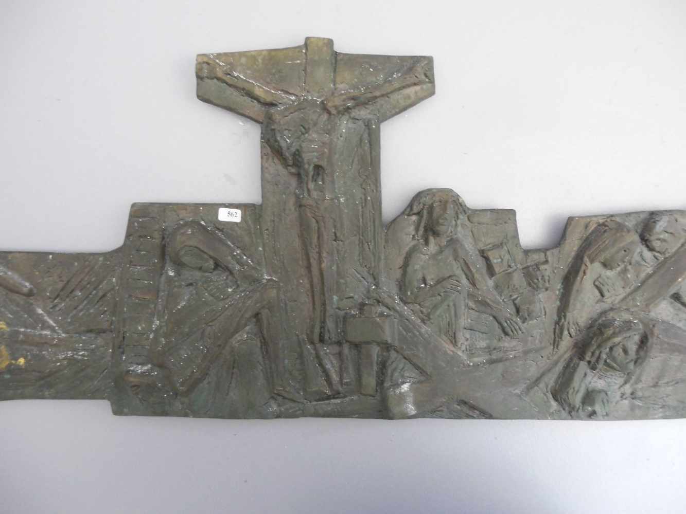 KRAUTWALD, JOSEPH (Borkenstadt / Oberschlesien 1914-2003 Rheine), Relief: "Kreuzweg", Bronze mit - Image 2 of 3