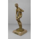 MOODI, L. (Bildhauer des 19. / 20. Jh.) - Skulptur / sculpture: "Badende / Venus", hellbraun