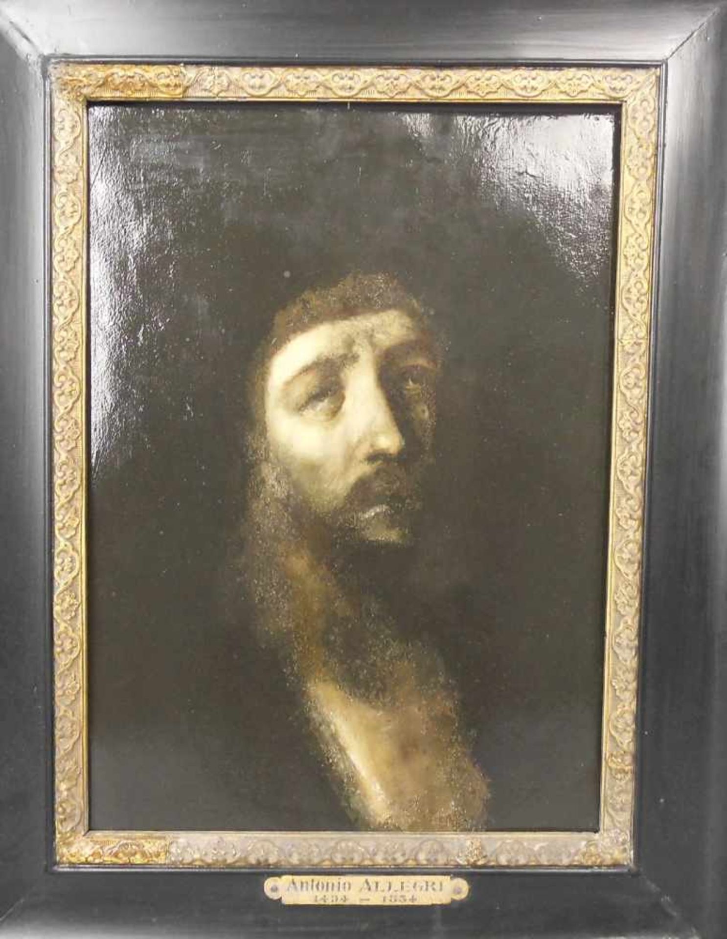 ANONYMUS (16./17. Jh.), Gemälde / painting: "Ecce Homo / Schmerzensmann", Öl auf Kupfer, auf dem - Image 2 of 7