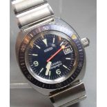 ARMBANDUHR / TAUCHERUHR: ROAMER ROCKSHELL GALAPAGOS / wristwatch, 1970er Jahre, Automatik-Uhr,