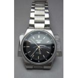 ARMBANDUHR: SEIKO 5 / wristwatch, Japan, Automatik-Uhr. Stahlgehäuse und Gliederarmband mit