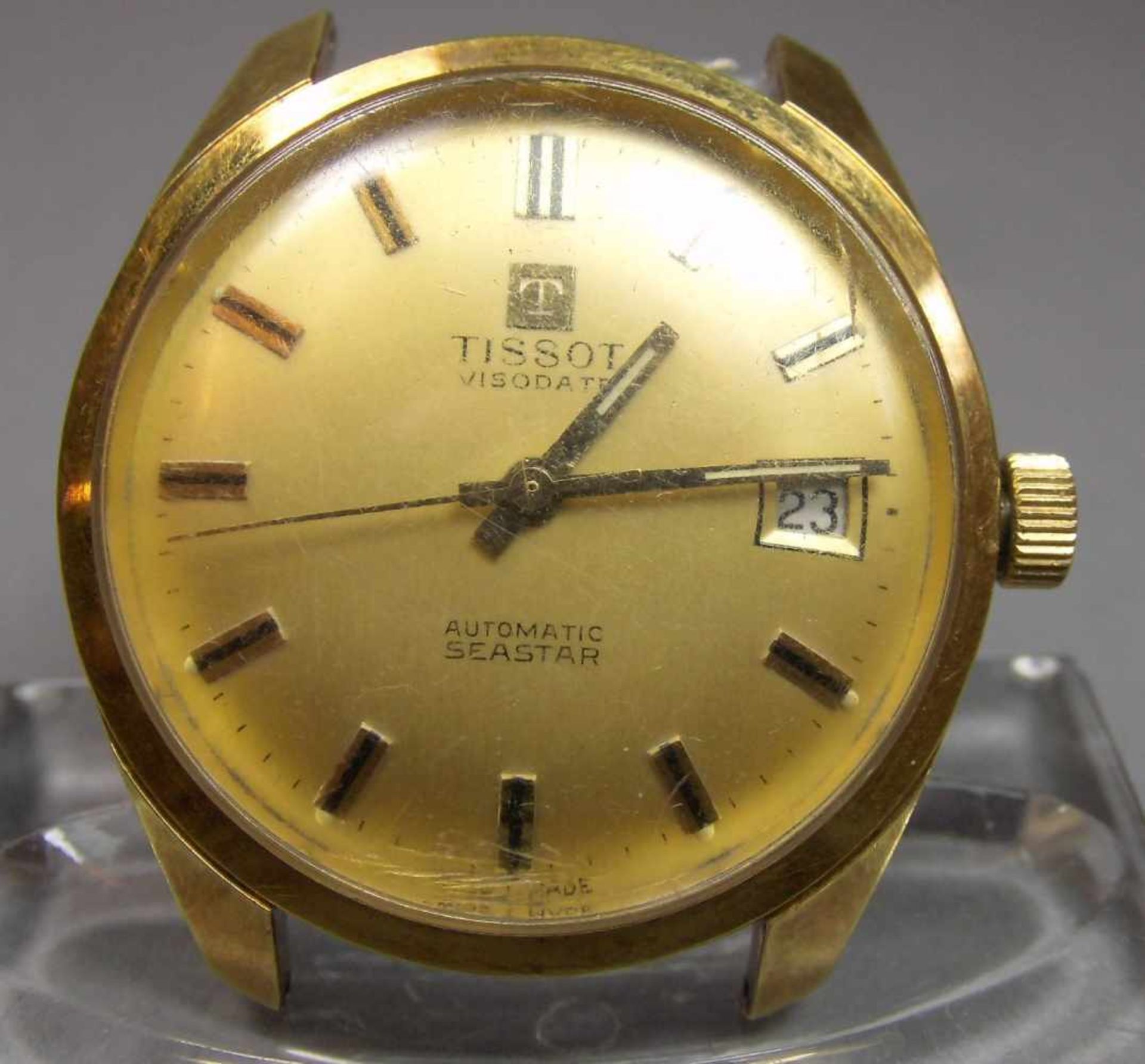 VINTAGE ARMBANDUHR: TISSOT VISODATE AUTOMATIC SEASTAR / wristwatch, Manufaktur Tissot / Schweiz. - Bild 4 aus 5