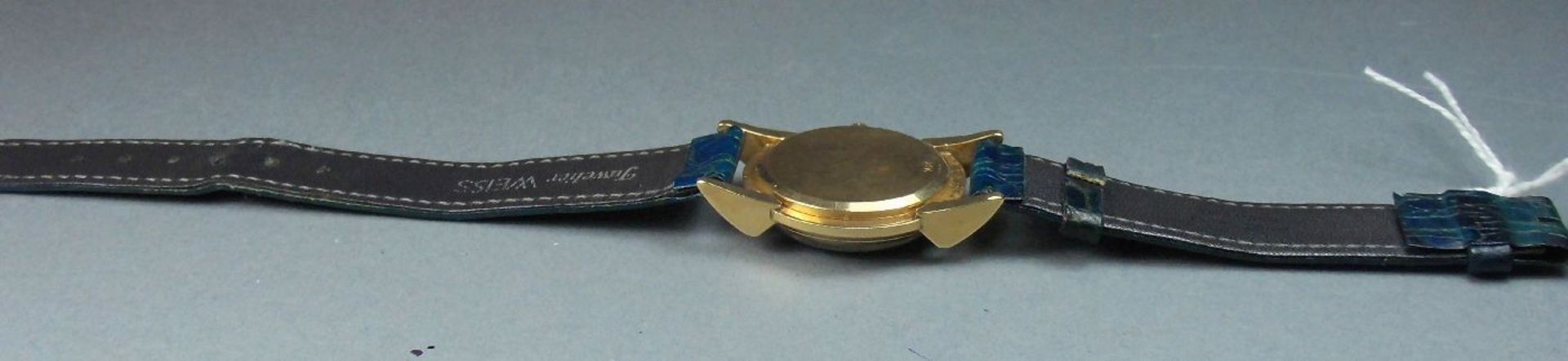 LONGINES DAMENARMBANDUHR / wristwatch, Handaufzug, Manufaktur Longines / Schweiz. Goldgehäuse mit - Image 5 of 7