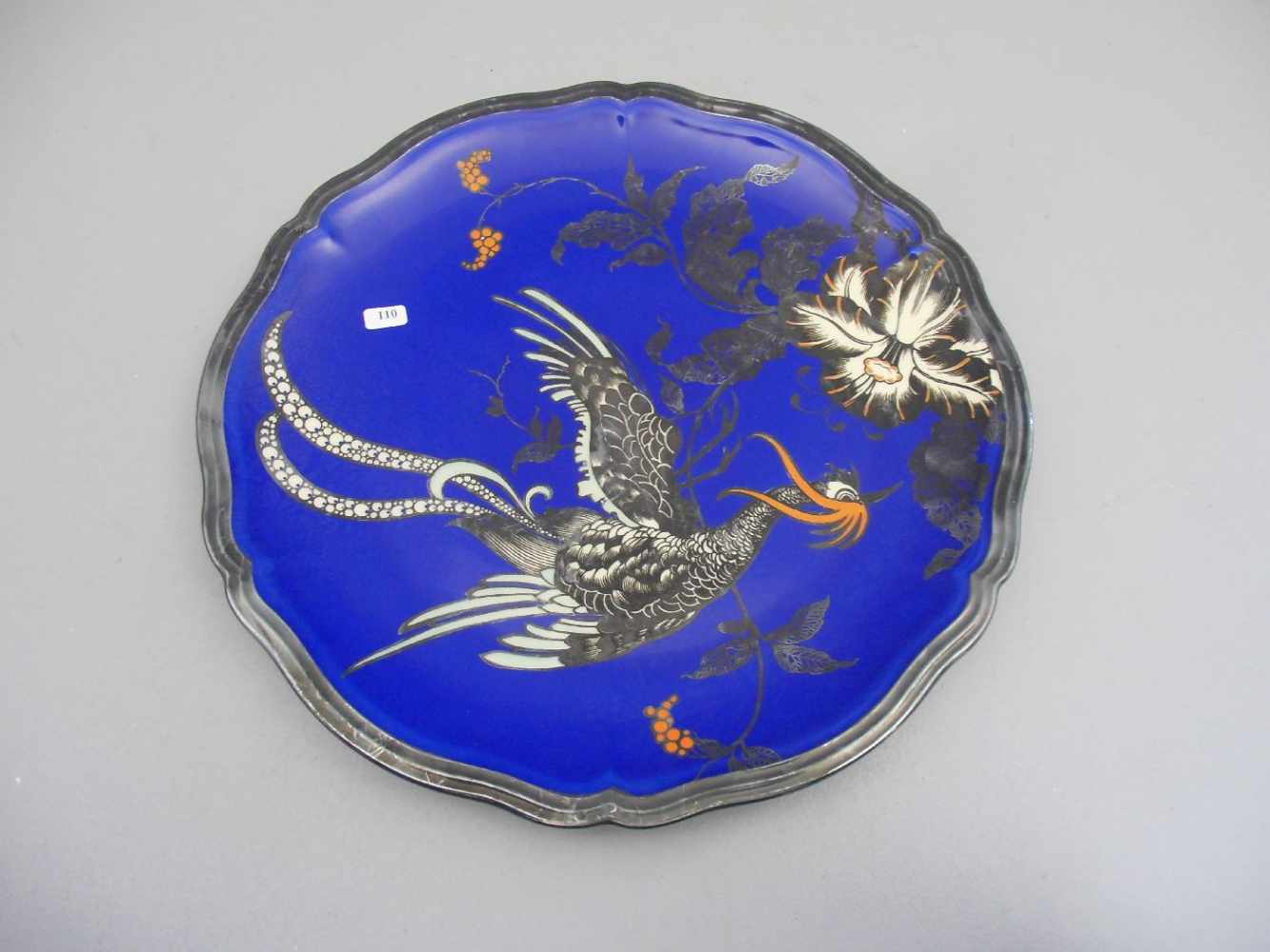 SCHALE, Porzellan, Manufaktur Rosenthal, Marke 1939, Form "Chippendale" mit chinoisem Dekor auf