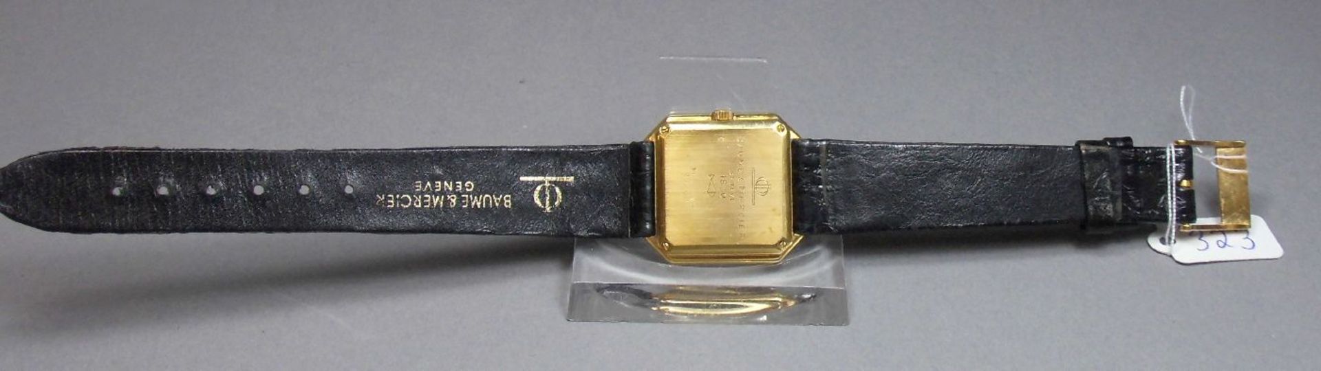 VINTAGE GOLD-ARMBANDUHR - BAUME & MERCIER GENEVE / wristwatch, 1980er Jahre, Manufaktur Baume & - Image 5 of 6