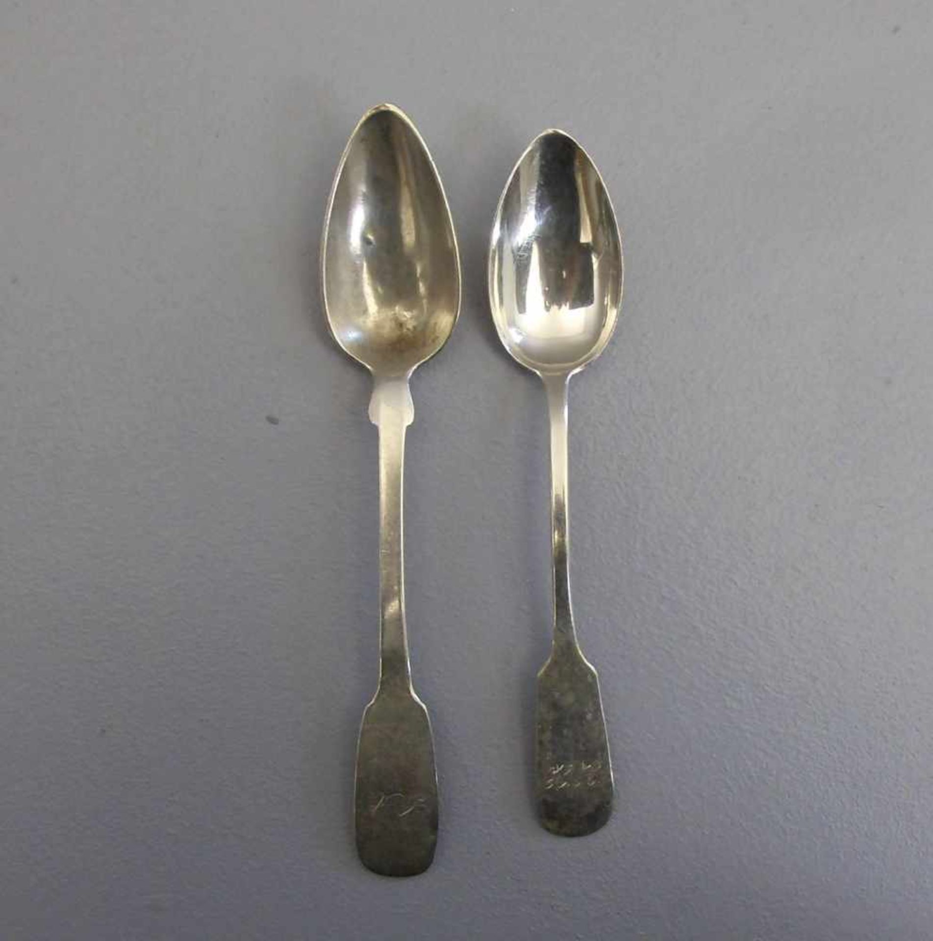 KONVOLUT KLEINE LÖFFEL / coffee or tea spoons, um 19. / 20. Jh., Silber (800er Silber und 12- - Bild 3 aus 4