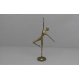 KHALIQUE, BODRUL (1978-2013), Skulptur / sculpture: "Tänzerin", Bronze - Gelbguss; unsigniert. In