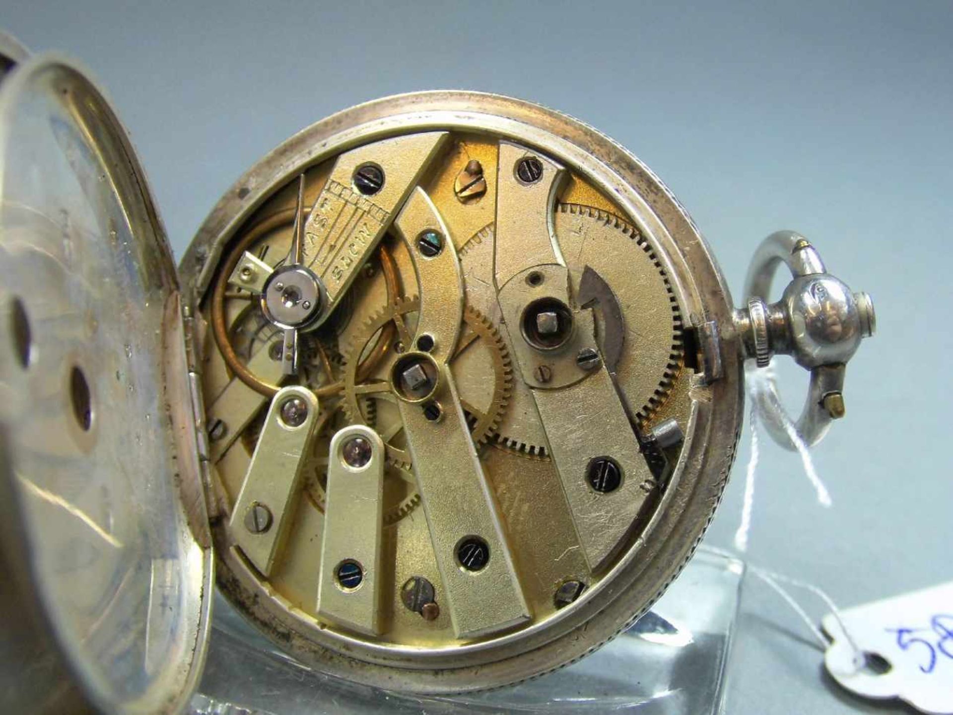 KLEINE ENGLISCHE - SCHLÜSSELTASCHENUHR / TASCHENUHR / open face pocket watch, Birmingham / - Image 9 of 9