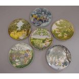 6 SAMMELTELLER VILLEROY & BOCH / collection plates, 20. Jh., Porzellan, Manufaktur Heinrich /