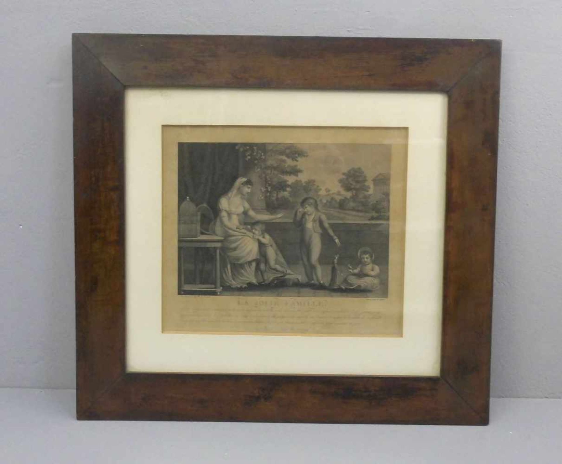 LE GRAND, AUGUSTE CLAUDE (1765-1815), Paar Stahlstiche: "La Jolie Famille" und "Les Premices De - Image 3 of 3