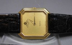 VINTAGE GOLD-ARMBANDUHR - BAUME & MERCIER GENEVE / wristwatch, 1980er Jahre, Manufaktur Baume &