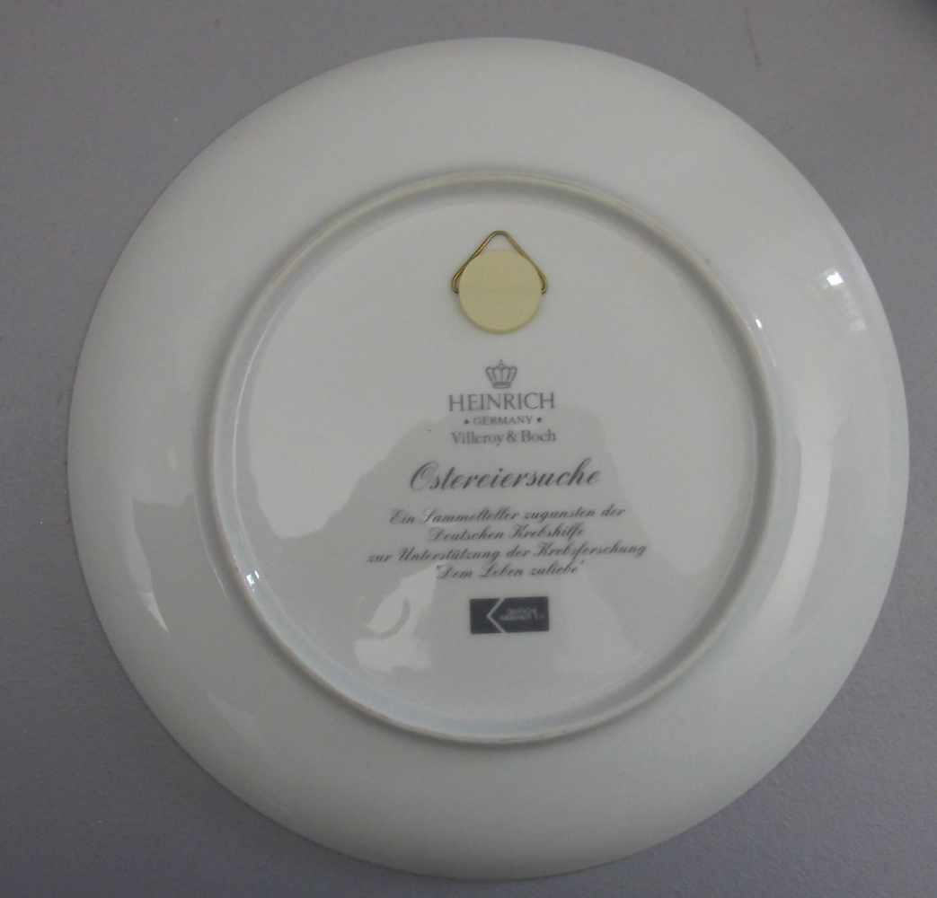 6 SAMMELTELLER VILLEROY & BOCH / collection plates, 20. Jh., Porzellan, Manufaktur Heinrich / - Bild 2 aus 2