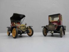 PAAR SCHUCO - BLECHSPIELZEUG - AUTOS / OLDTIMER: 1) "Opel Doktorwagen 4/8 PS Modell 1909",