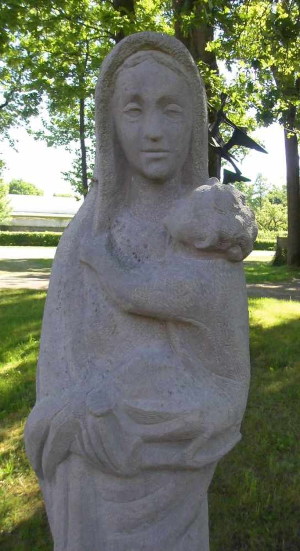 KRAUTWALD, JOSEPH (Borkenstadt / Oberschlesien 1914-2003 Rheine), Skulptur: "Madonna mit Kind / - Image 2 of 4