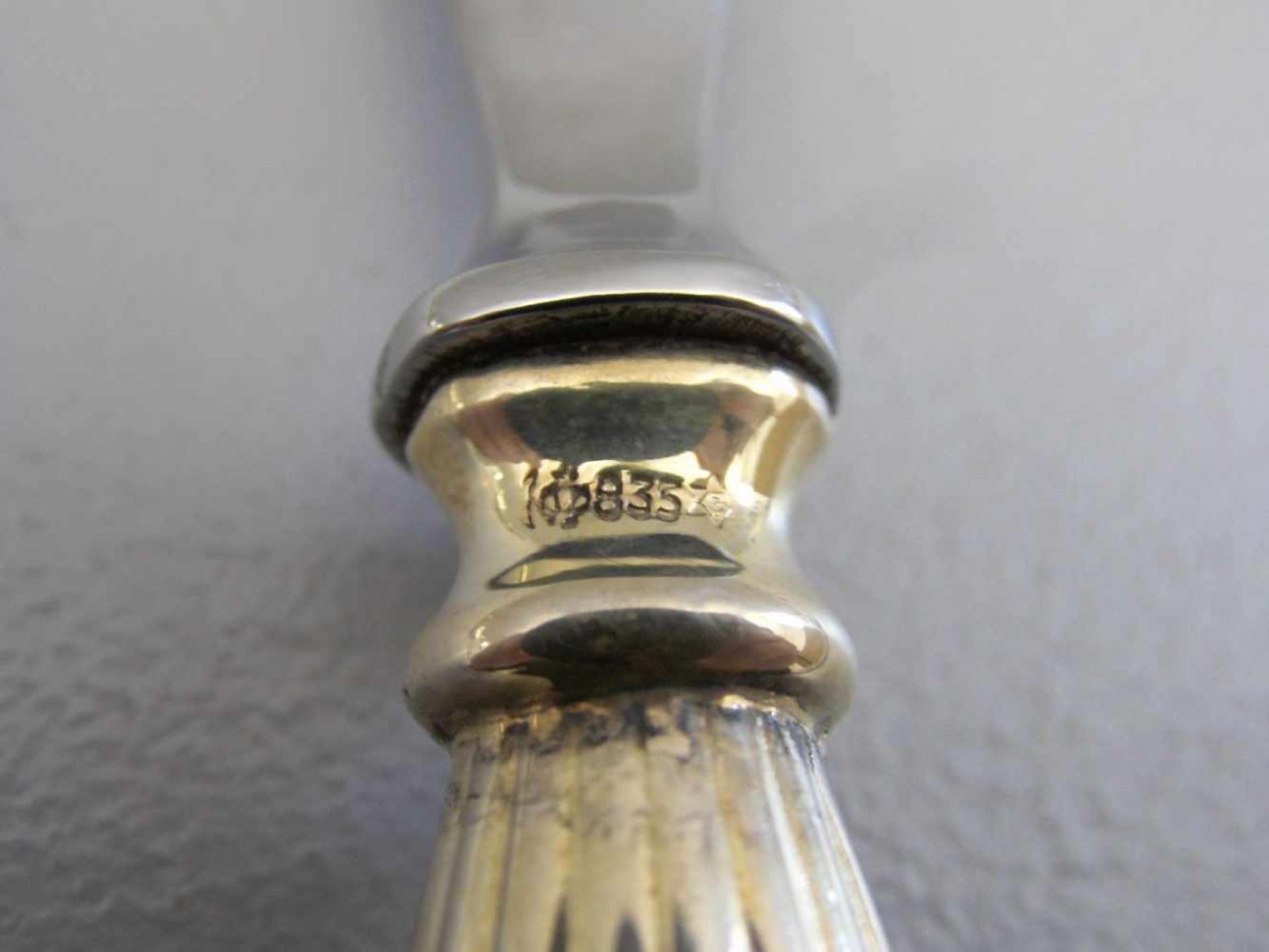 BRIEFÖFFNER UND FLASCHENÖFFNER / paperknife and bottle opener, deutsch, 835er Silber (insg. 109 - Bild 3 aus 3