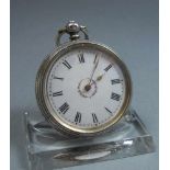 KLEINE ENGLISCHE - SCHLÜSSELTASCHENUHR / TASCHENUHR / open face pocket watch, Birmingham /