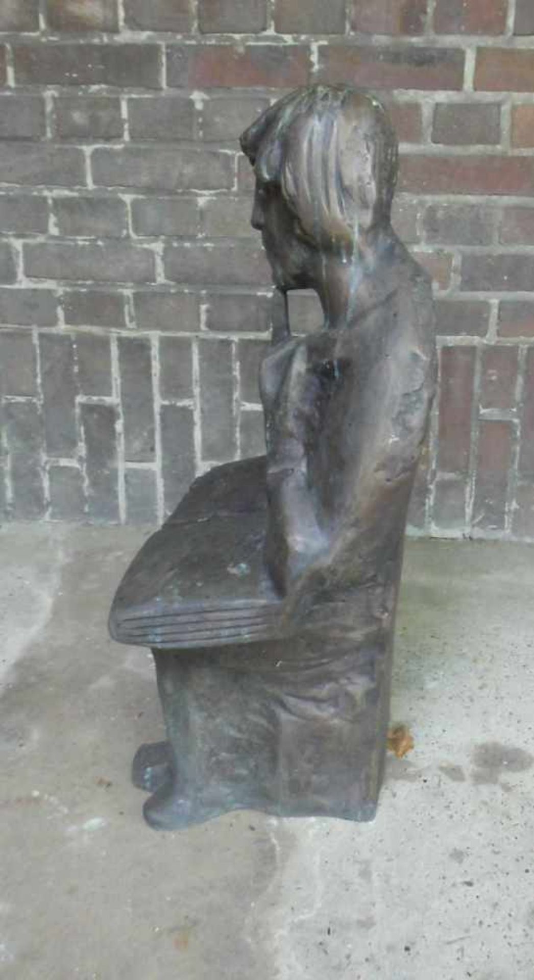 KRAUTWALD, JOSEPH (Borkenstadt / Oberschlesien 1914-2003 Rheine), Skulptur: "Buchleser" (vgl.: Der - Bild 2 aus 2