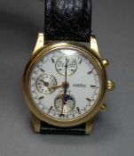 CHRONGRAPH MIT VOLLKALENDER / wristwatch, Automatik-Uhr, Manufaktur Roamer / Schweiz. Rundes
