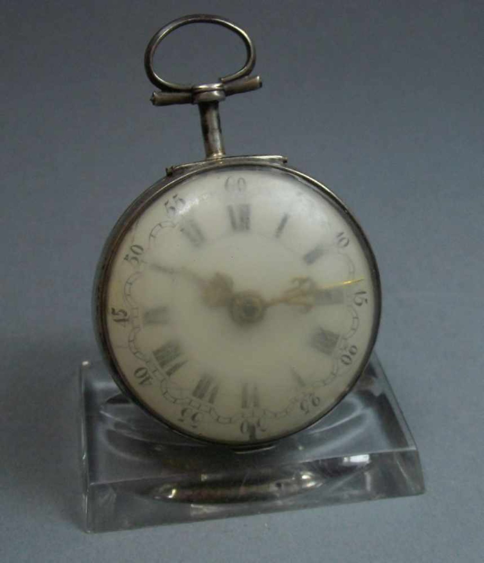 SPINDELTASCHENUHR / pocket watch, England / London / 1790 oder 1810, Schlüsselaufzug (ohne - Image 8 of 12