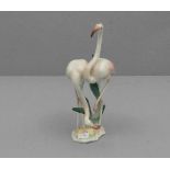 FIGURENGRUPPE: "Flamingos" / porcelain figures, Porzellan, Manufaktur Hutschenreuther, Entwurf