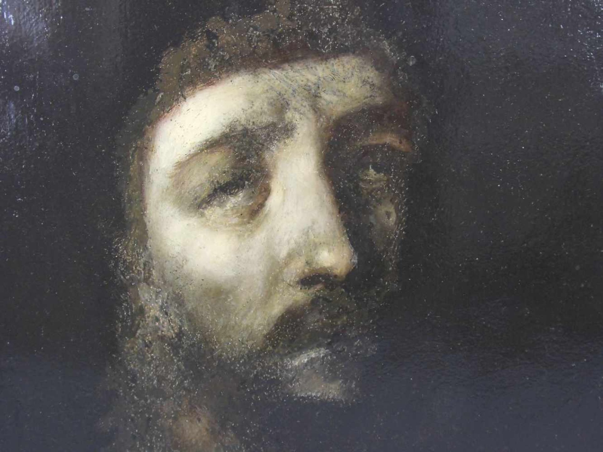 ANONYMUS (16./17. Jh.), Gemälde / painting: "Ecce Homo / Schmerzensmann", Öl auf Kupfer, auf dem - Image 5 of 7