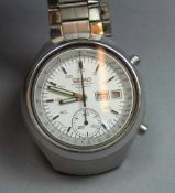 VINTAGE CHRONOGRAPH / ARMBANDUHR: SEIKO - 6139 - 7160 T / wristwatch, Japan, 1970er Jahre, Automatik