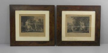 LE GRAND, AUGUSTE CLAUDE (1765-1815), Paar Stahlstiche: "La Jolie Famille" und "Les Premices De