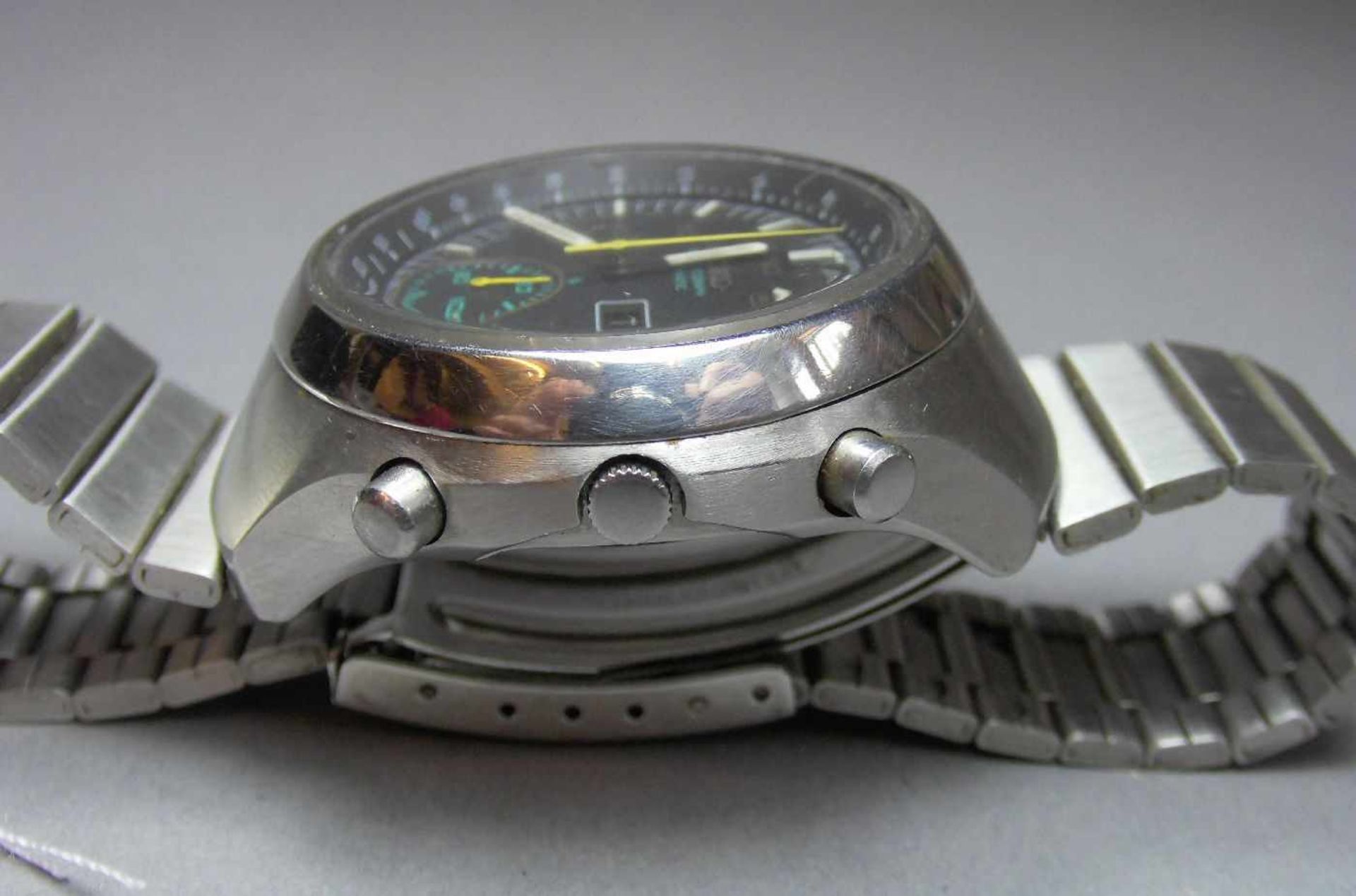 VINTAGE CHRONOGRAPH / ARMBANDUHR : SEIKO - 6139 - 7160 T / wristwatch, Japan, 1970er Jahre, - Image 6 of 8