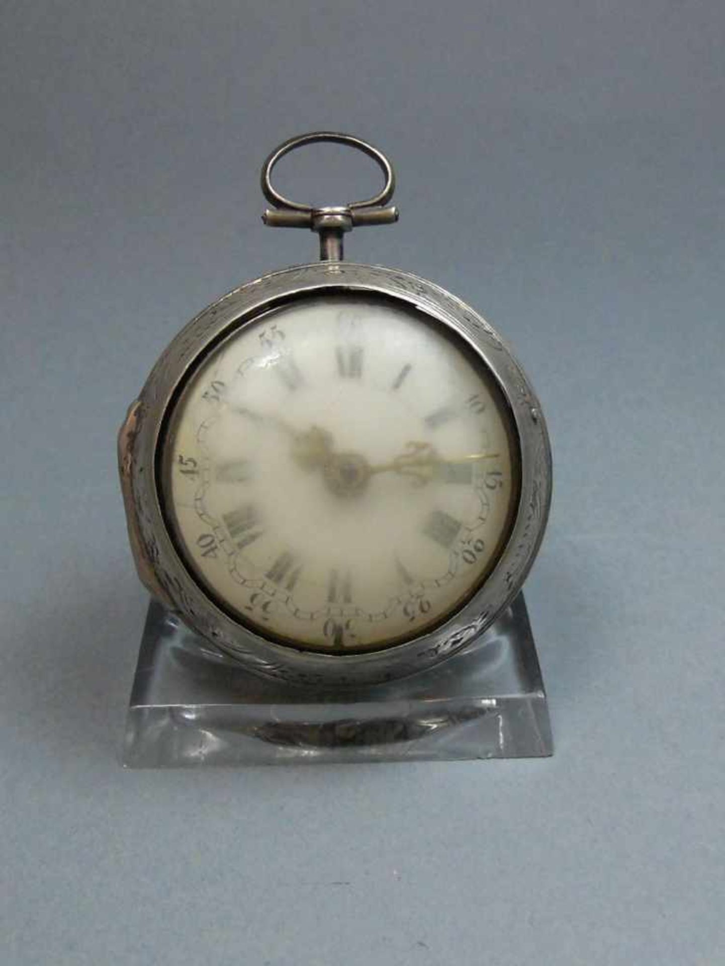 SPINDELTASCHENUHR / pocket watch, England / London / 1790 oder 1810, Schlüsselaufzug (ohne - Image 2 of 12