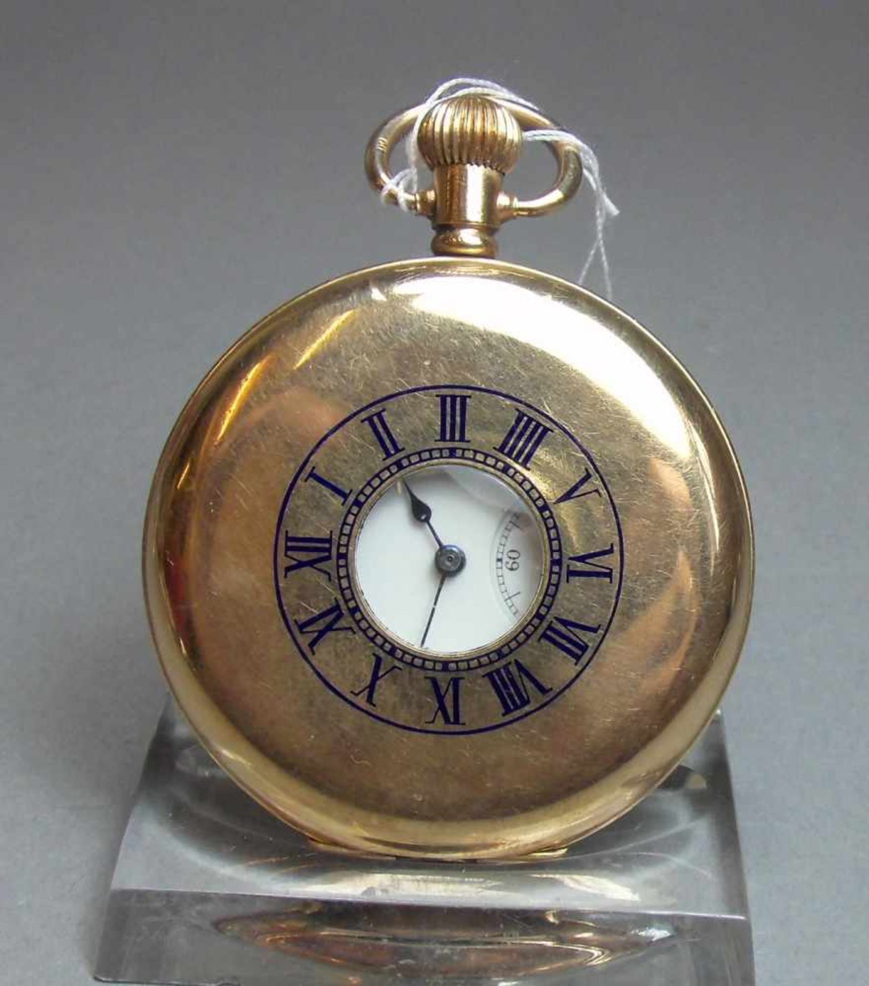 HALBSAVONETTE TASCHENUHR / half hunter, USA, 1. H. 20. Jh. , Manufaktur Waltham Watch & Co.