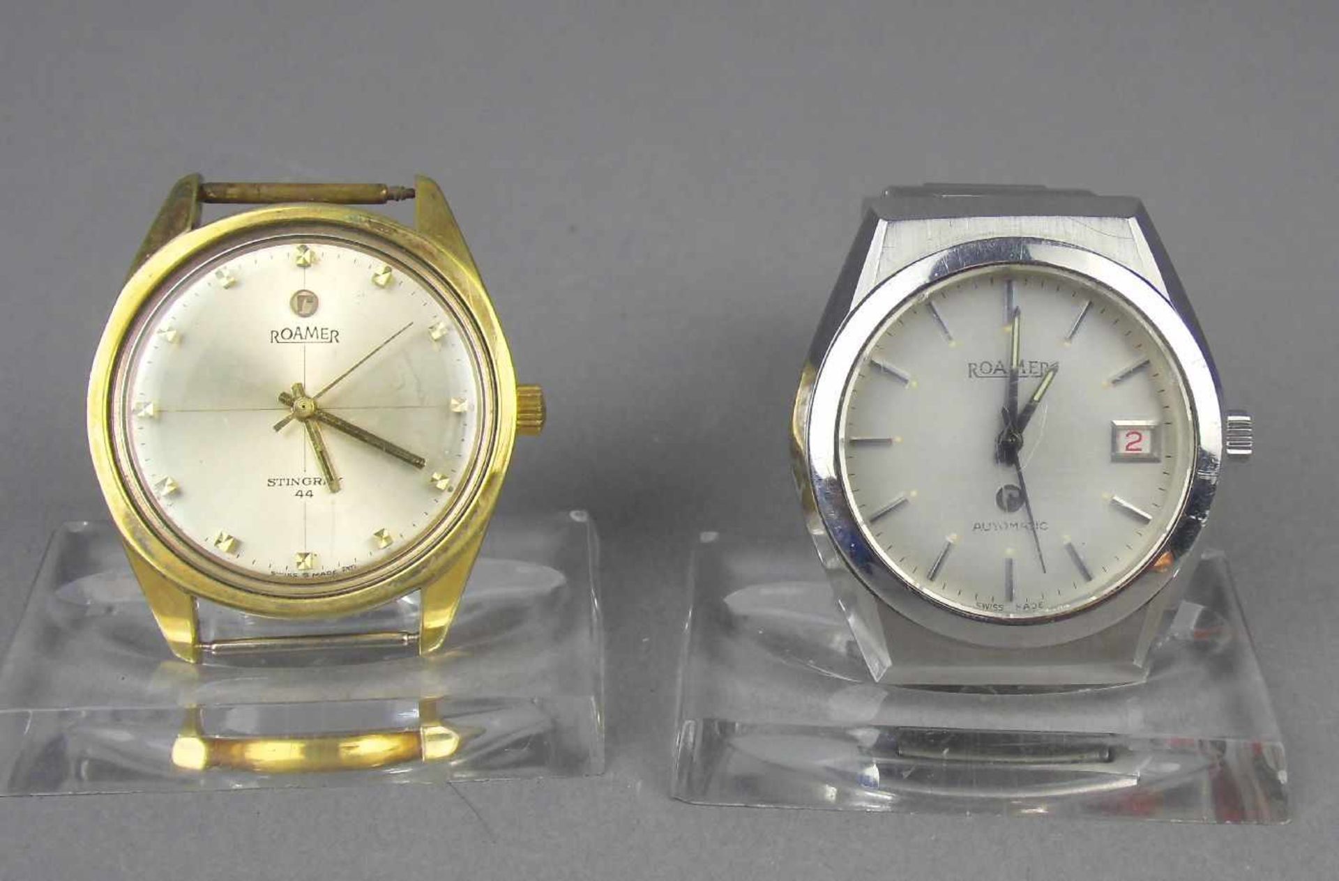 KONVOLUT VINTAGE ARMBANDUHREN: ROAMER / wristwatches, 1970er Jahre, Automatik-Uhr, Manufaktur Roamer