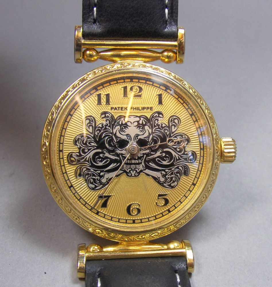 PATEK PHILIPPE ARMBANDUHR / MARIAGE, vergoldet, auf dem Zifferblatt  bezeichnet \