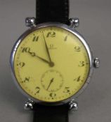 VINTAGE JUMBO ARMBANDUHR / wristwatch, ca. 1924, Handaufzug (Krone), Manufaktur Omega / Schweiz.