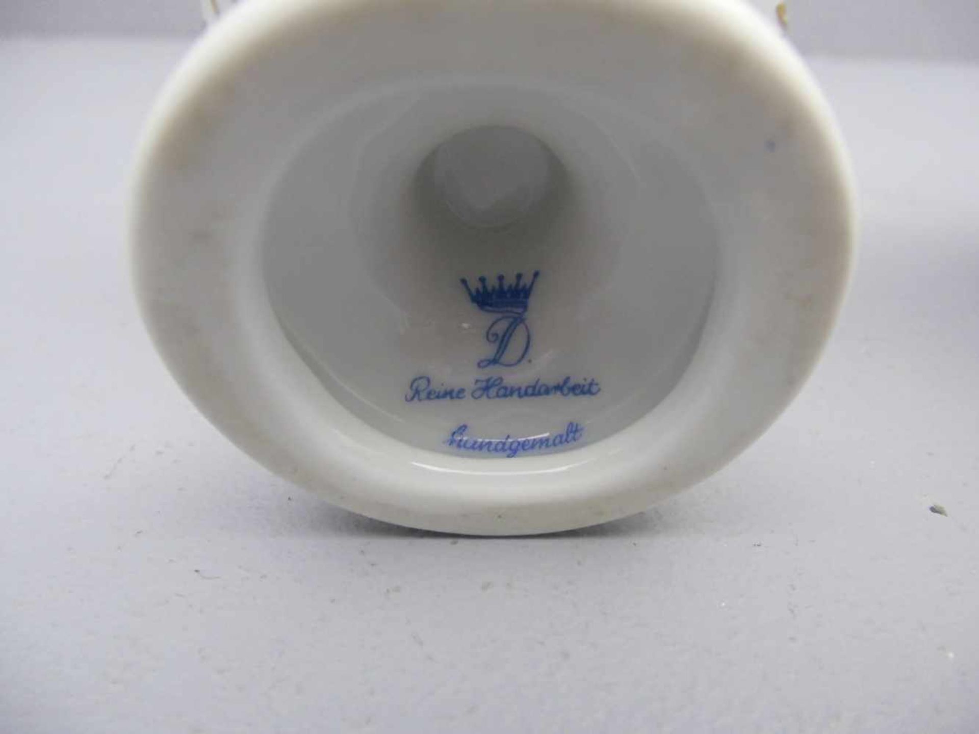 DECKELDOSE / POTPOURRIDOSE UND VASE, Porzellan, Porzellanfabrik Sandizell GmbH. & Co. K.G., - Image 3 of 4