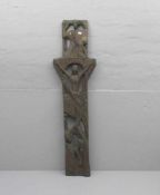 KRAUTWALD, JOSEPH (Borkenstadt / Oberschlesien 1914-2003 Rheine), Relief: Stele / Kreuz, "Bis Du