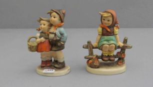 PAAR HUMMEL - FIGUREN, Porzellan, Manufaktur Goebel, Rödental, Marke ab 1991. M. I. Hummel, vertieft