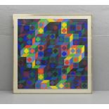 VASARELY, VICTOR (Pecs/Ungarn 1906-1997 Paris/Frankreich), Farbserigrafie: "Geometrische